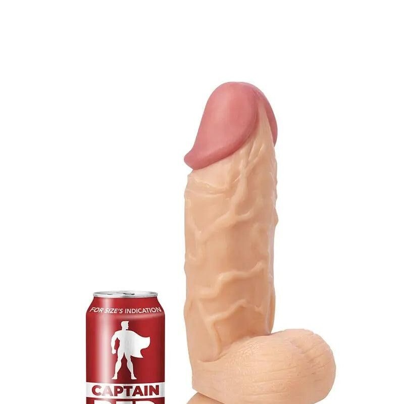 Gode XXL The Strong Captain Red - 26 x 6.5 cm de Plaisir Intense Gode XXL The Strong Captain Red - 26 x 6.5 cm de Plaisir Intense