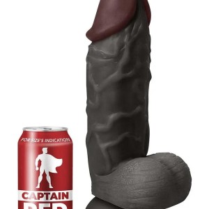 Gode XXL The Strong Black 26 x 6,5 cm - Captain Red | Plaisir Intense Gode XXL The Strong Black 26 x 6,5 cm - Captain Red | Plaisir Intense