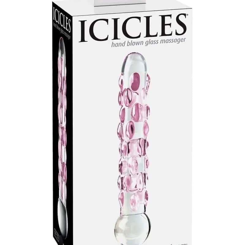 Gode en verre Icicles n°07 : design luxueux et sensations variées Gode en verre Icicles n°07 : design luxueux et sensations variées