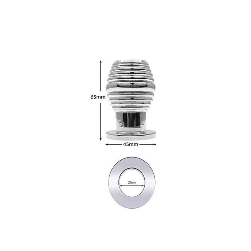 Plug Tunnel en métal Thread Hollow M 6.5 x 4.5 cm Plug Tunnel en métal Thread Hollow M 6.5 x 4.5 cm