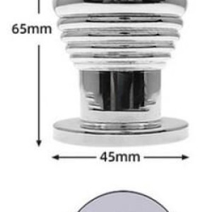 Plug Tunnel en métal Thread Hollow M 6.5 x 4.5 cm Plug Tunnel en métal Thread Hollow M 6.5 x 4.5 cm