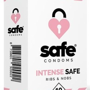 Préservatifs texturés INTENSE SAFE x10 Préservatifs texturés INTENSE SAFE x10