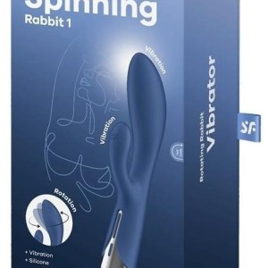 Vibro Rabbit Spinning Rabbit 1 11 x 3.5cm Bleu Vibro Rabbit Spinning Rabbit 1 11 x 3.5cm Bleu