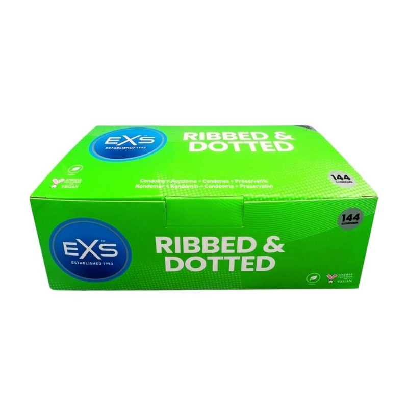Pack de 144 préservatifs texturés Ribbed & Dotted Pack de 144 préservatifs texturés Ribbed & Dotted