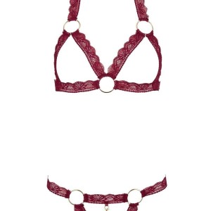 soutiengorge seins ouvert avec des bandes dentelle élastique et string assorti de la collection cottelli. soutiengorge seins ouvert avec des bandes dentelle élastique et string assorti de la collection cottelli.