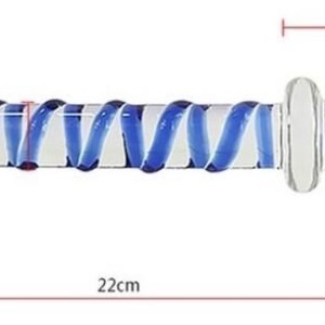 Plug en verre Double Scepter 20.2 x 3cm Plug en verre Double Scepter 20.2 x 3cm