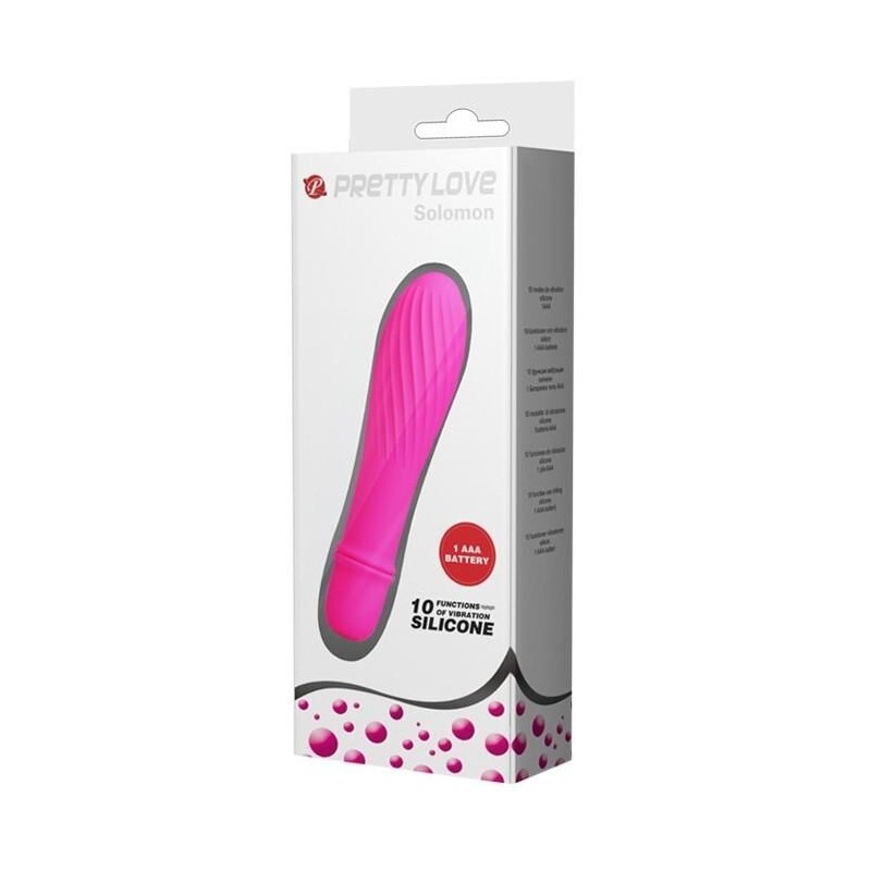 Vibromasseur Solomon Pretty Love 9 x 2.8 cm Rose Vibromasseur Solomon Pretty Love 9 x 2.8 cm Rose