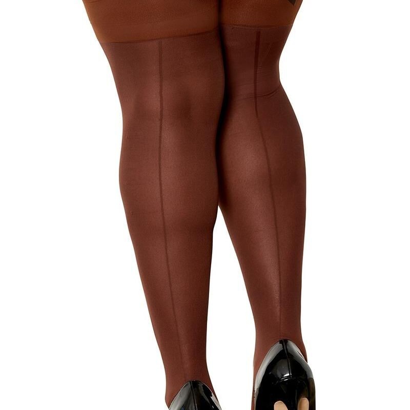bas grande taille sexy, couleur café, pas cher de la collection dreamgirl bas grande taille sexy, couleur café, pas cher de la collection dreamgirl