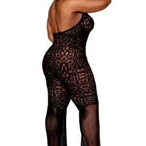 bodystocking noir, grande taille, en résille année 1970 de dreamgirl lingerie bodystocking noir, grande taille, en résille année 1970 de dreamgirl lingerie