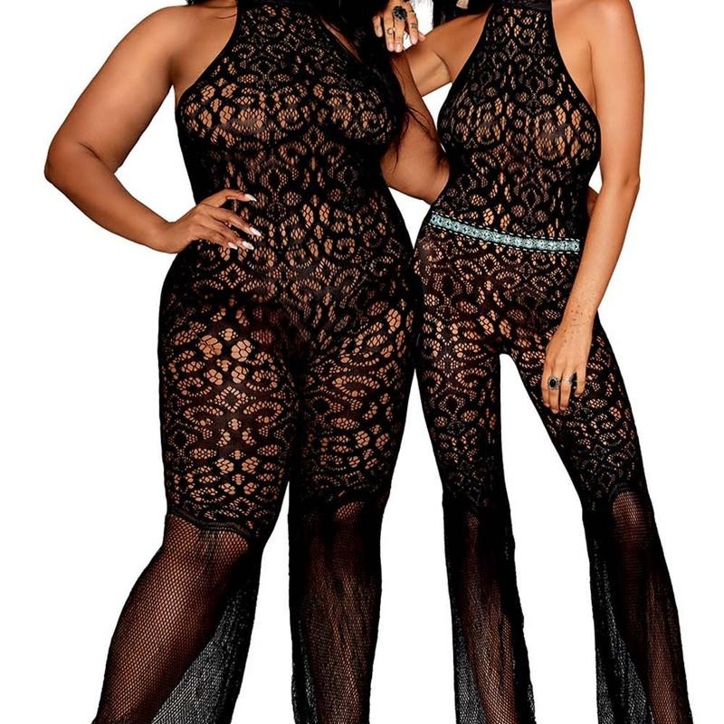 bodystocking noir, grande taille, en résille année 1970 de dreamgirl lingerie bodystocking noir, grande taille, en résille année 1970 de dreamgirl lingerie