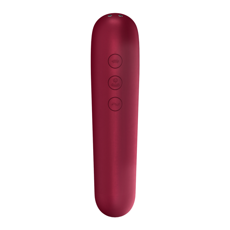 Stimulateur de clitoris + Vibromasseur Dual Love Rouge Stimulateur de clitoris + Vibromasseur Dual Love Rouge