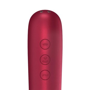 Stimulateur de clitoris + Vibromasseur Dual Love Rouge Stimulateur de clitoris + Vibromasseur Dual Love Rouge