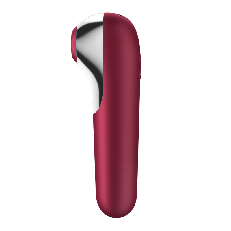Stimulateur de clitoris + Vibromasseur Dual Love Rouge Stimulateur de clitoris + Vibromasseur Dual Love Rouge
