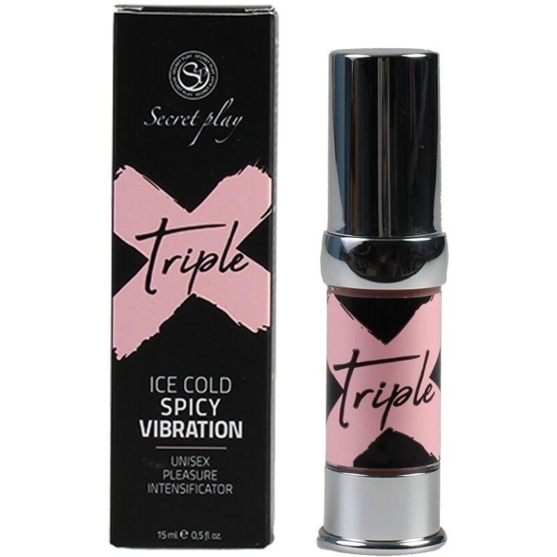 Gel chauffant et vibrant Triple X 15ml Gel chauffant et vibrant Triple X 15ml