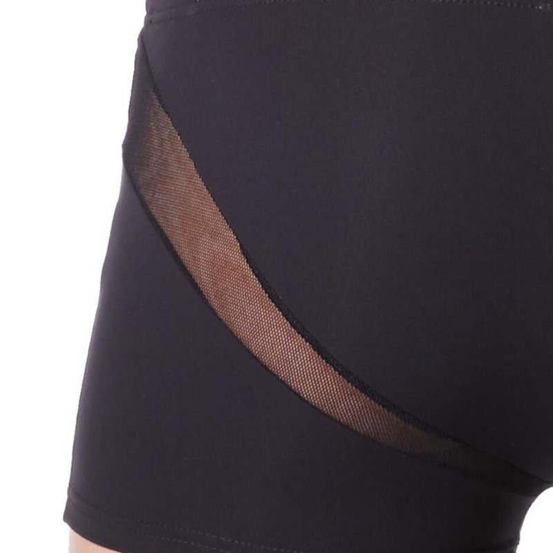 lingerie homme : boxer noir avec bandes résille lingerie homme : boxer noir avec bandes résille