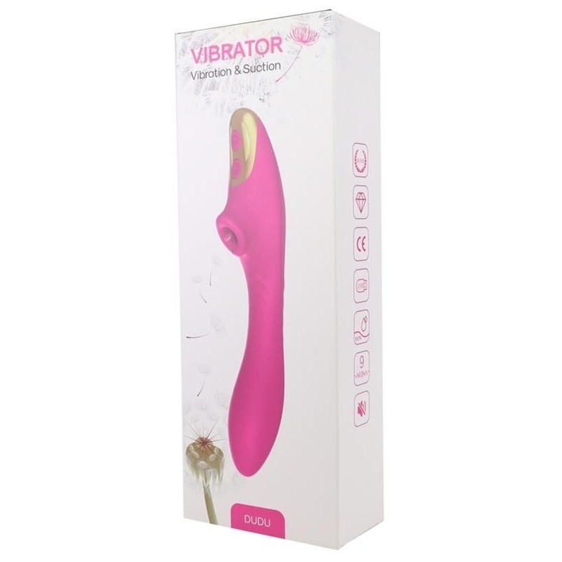 Stimulateur de clitoris et Point G Dudu 20cm Rose Stimulateur de clitoris et Point G Dudu 20cm Rose