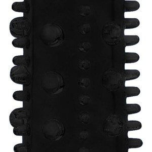 Etuis Texture Relief pour pénis Noir Etuis Texture Relief pour pénis Noir