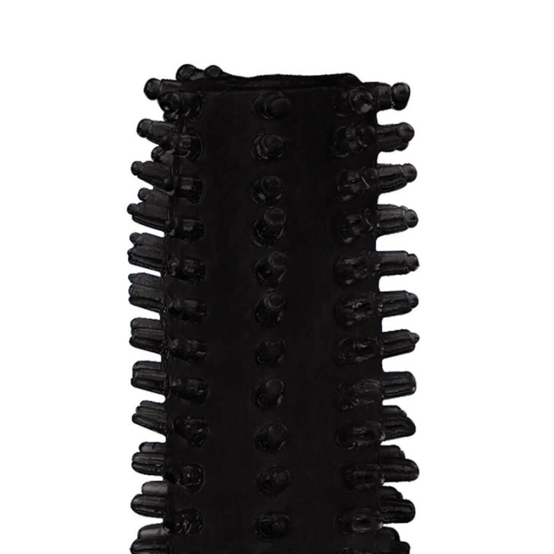 Etuis Texture Relief pour pénis Noir Etuis Texture Relief pour pénis Noir