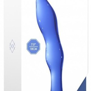 Gode en verre Gallant Bleu 16 x 3.4cm Gode en verre Gallant Bleu 16 x 3.4cm
