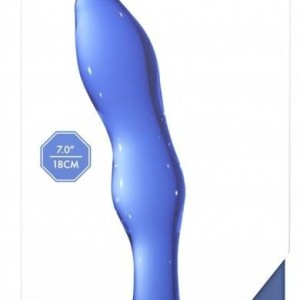Gode en verre Gallant Bleu 16 x 3.4cm Gode en verre Gallant Bleu 16 x 3.4cm