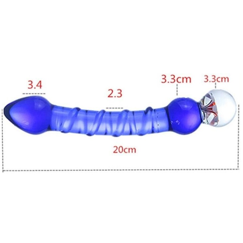 Gode en verre Royal 16 x 3.3cm Gode en verre Royal 16 x 3.3cm