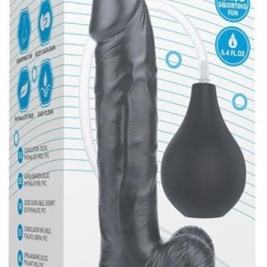 Gode éjaculateur Squirt 20 x 4.5cm Noir Gode éjaculateur Squirt 20 x 4.5cm Noir