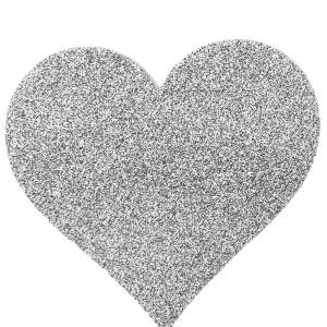 Caches tétons coeur pailleté blanc - BeLily Accessories Caches tétons coeur pailleté blanc - BeLily Accessories