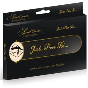 Fetish : bandeau satiné noir pour les yeux Fetish : bandeau satiné noir pour les yeux