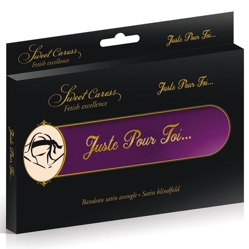 Sweet Caress : bandeau satiné violet pour les yeux Sweet Caress : bandeau satiné violet pour les yeux
