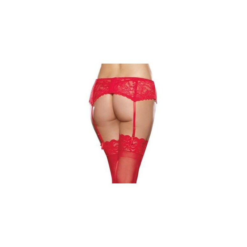 Porte jarretelles sexy grande taille avec string assorti Porte jarretelles sexy grande taille avec string assorti