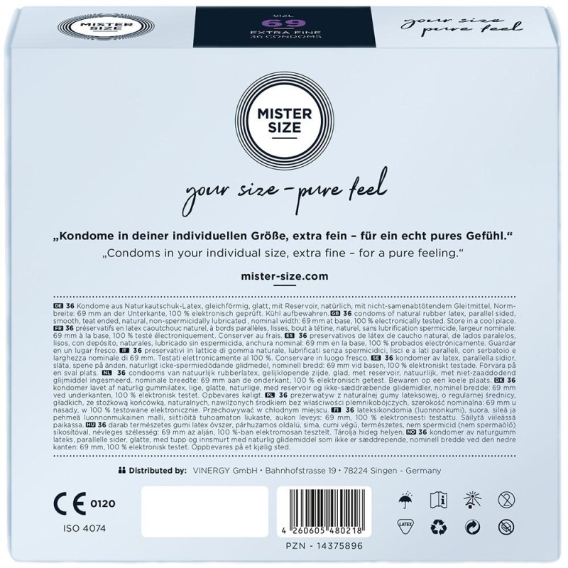 Préservatifs x36 tailles au choix : de la plus petite à la plus grande taille Préservatifs x36 tailles au choix : de la plus petite à la plus grande taille
