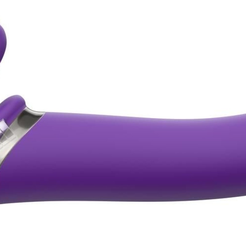 Gode vibrant Strap-On 3 Moteurs L 16 x 3.7 cm Violet Gode vibrant Strap-On 3 Moteurs L 16 x 3.7 cm Violet