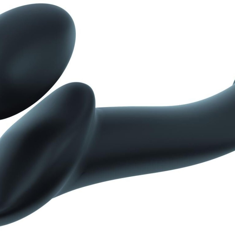 Gode + plug STRAP-ON-ME Bendable M 16 x 4 cm Noir Gode + plug STRAP-ON-ME Bendable M 16 x 4 cm Noir
