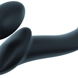 Gode + plug STRAP-ON-ME Bendable M 16 x 4 cm Noir Gode + plug STRAP-ON-ME Bendable M 16 x 4 cm Noir