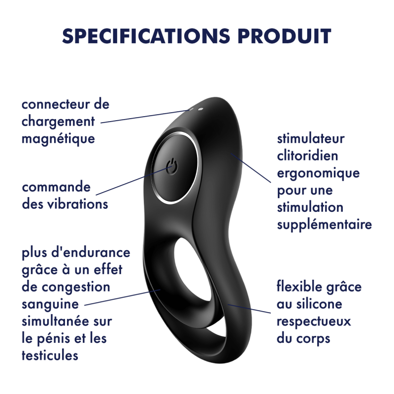 Anneau pénien vibrant Legendary Duo Satisfyer Anneau pénien vibrant Legendary Duo Satisfyer