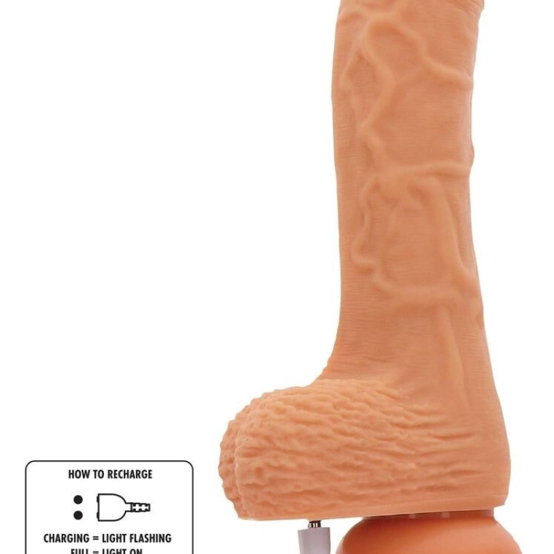 Gode réaliste vibrant à poussée Naked Real 16.5 x 4cm Gode réaliste vibrant à poussée Naked Real 16.5 x 4cm