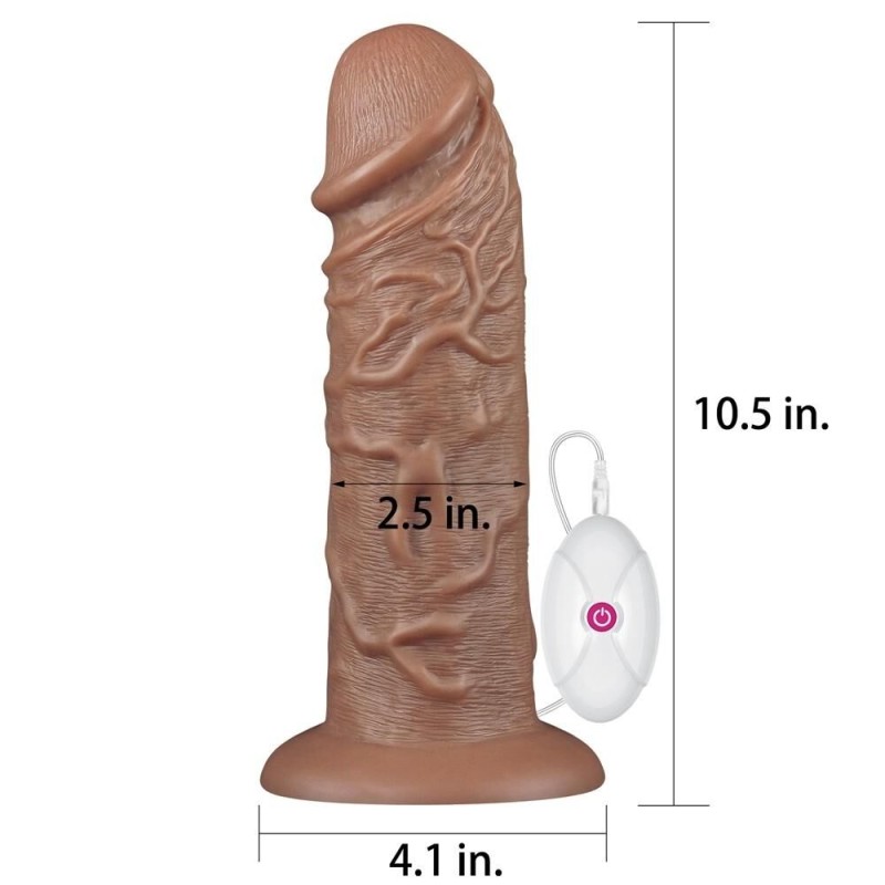 Gode vibrant Chubby Dildo 23 x 6.5 cm Marron Gode vibrant Chubby Dildo 23 x 6.5 cm Marron