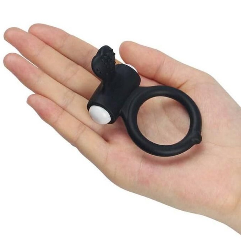 Anneau Vibrant Power Clit HEART – Noir Anneau Vibrant Power Clit HEART – Noir