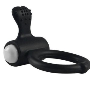 Anneau Vibrant Power Clit HEART – Noir Anneau Vibrant Power Clit HEART – Noir