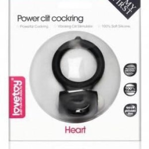 Anneau Vibrant Power Clit HEART – Noir Anneau Vibrant Power Clit HEART – Noir