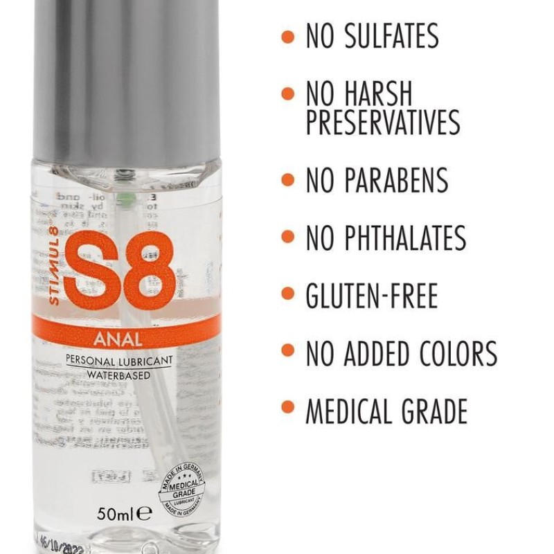 Lubrifiant Eau Anal S8 Natural 50mL Lubrifiant Eau Anal S8 Natural 50mL