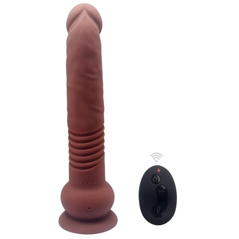 Gode vibrant The Commander 19 x 3.7cm Marron Gode vibrant The Commander 19 x 3.7cm Marron