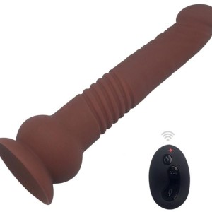 Gode vibrant The Commander 19 x 3.7cm Marron Gode vibrant The Commander 19 x 3.7cm Marron
