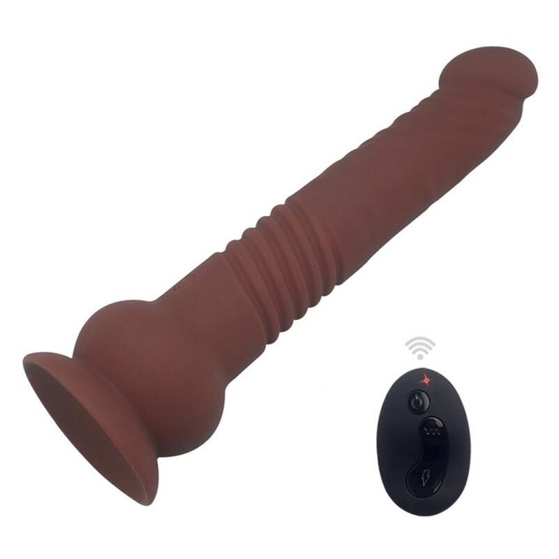 Gode vibrant The Commander 19 x 3.7cm Marron Gode vibrant The Commander 19 x 3.7cm Marron
