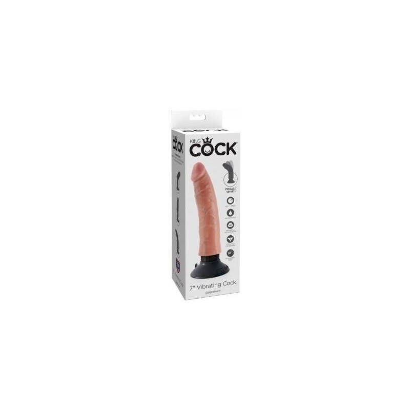 Gode vibrant King Cock 18 x 4 cm Gode vibrant King Cock 18 x 4 cm