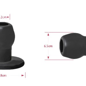 Plug Tunnel Large Transparent 7.6 x 6.2 cm Plug Tunnel Large Transparent 7.6 x 6.2 cm