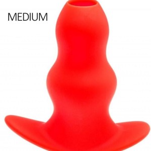 Plug Tunnel Stretch Rouge Medium 13 x 6.4cm Plug Tunnel Stretch Rouge Medium 13 x 6.4cm
