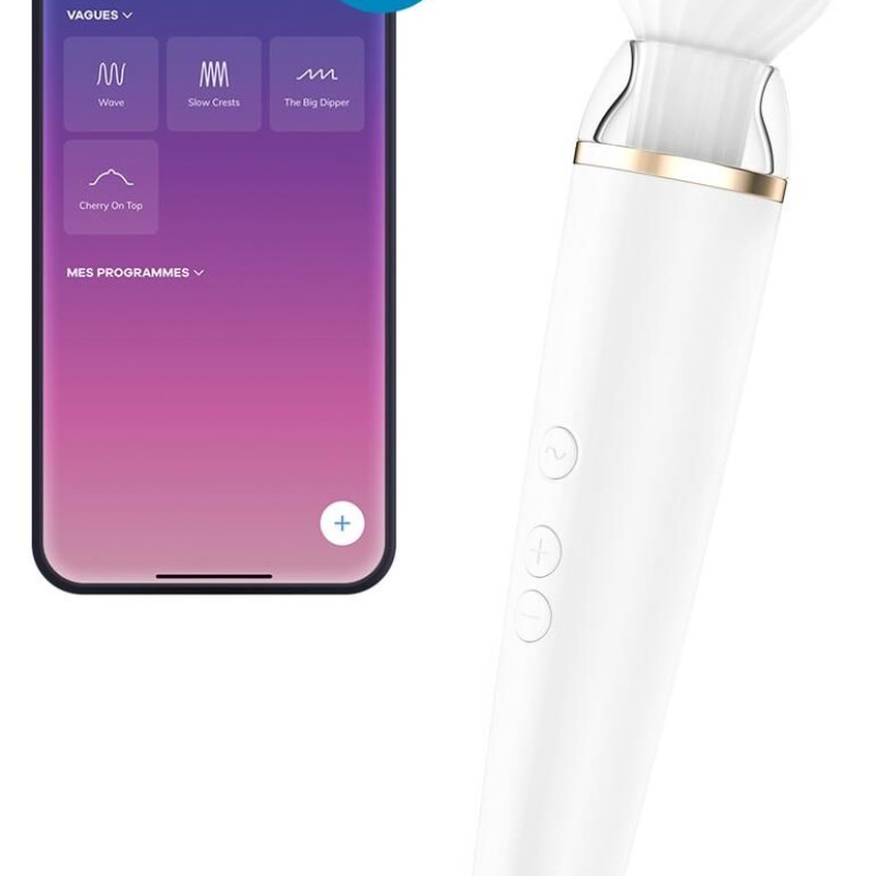 Double Wand-er Satisfyer 33cm Blanc Double Wand-er Satisfyer 33cm Blanc