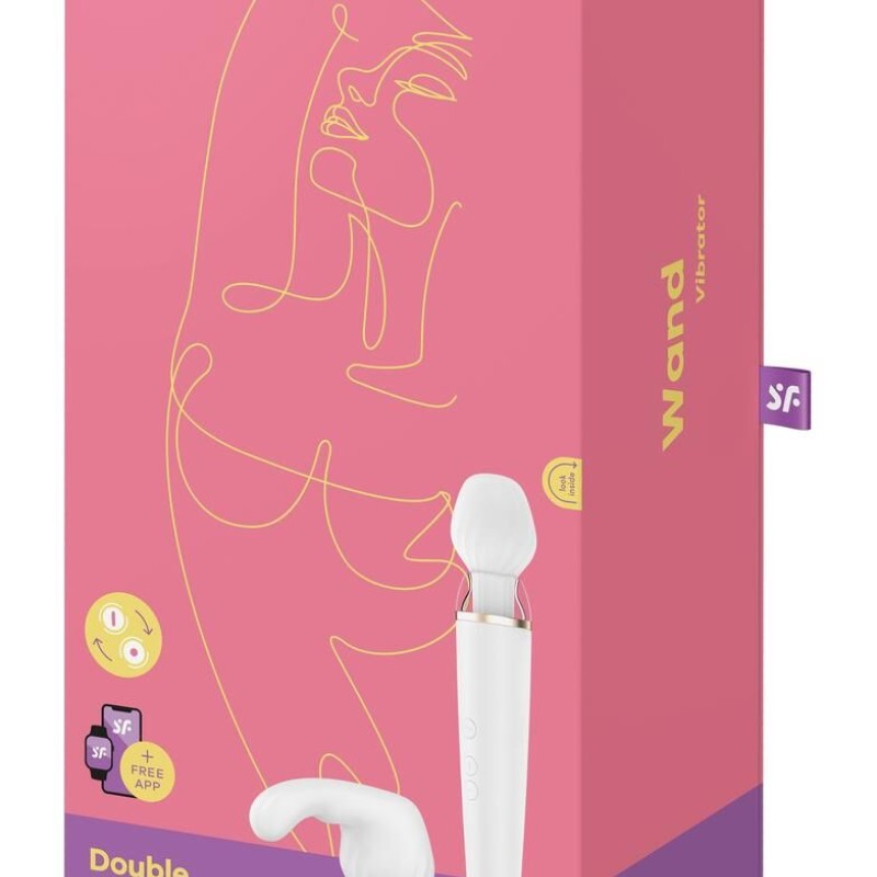 Double Wand-er Satisfyer 33cm Blanc Double Wand-er Satisfyer 33cm Blanc