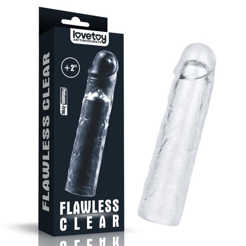 Gaine de pénis Flawless 19 x 4cm Transparente Gaine de pénis Flawless 19 x 4cm Transparente